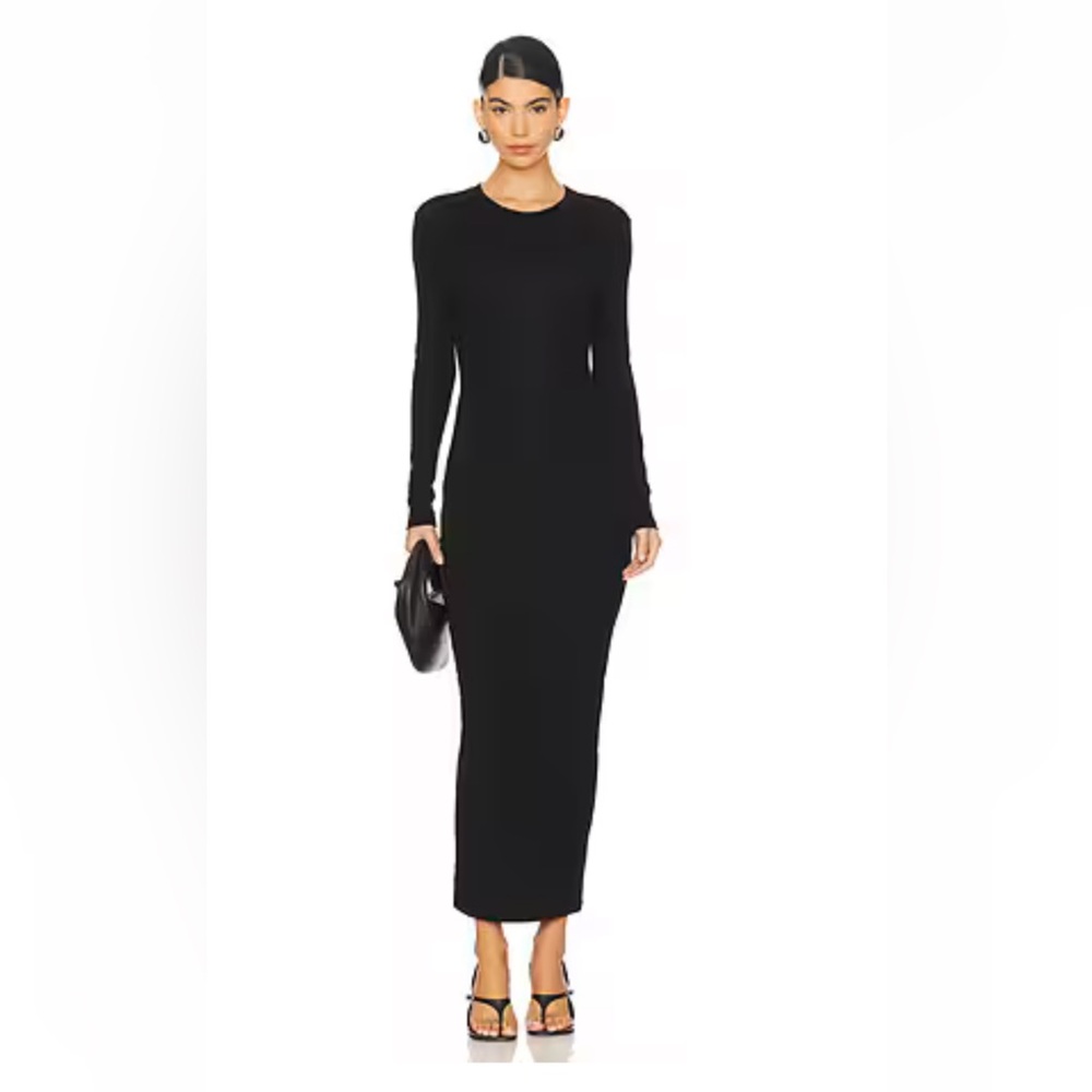 Aexae Long Sleeve Cotton Maxi Dress